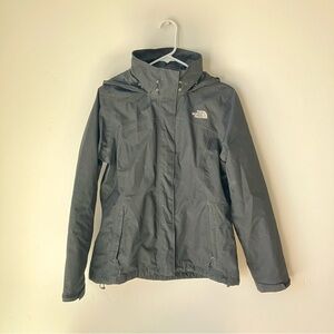 The North Face Light Jacket Windbreaker Hood Light Rain Womens M black Basic